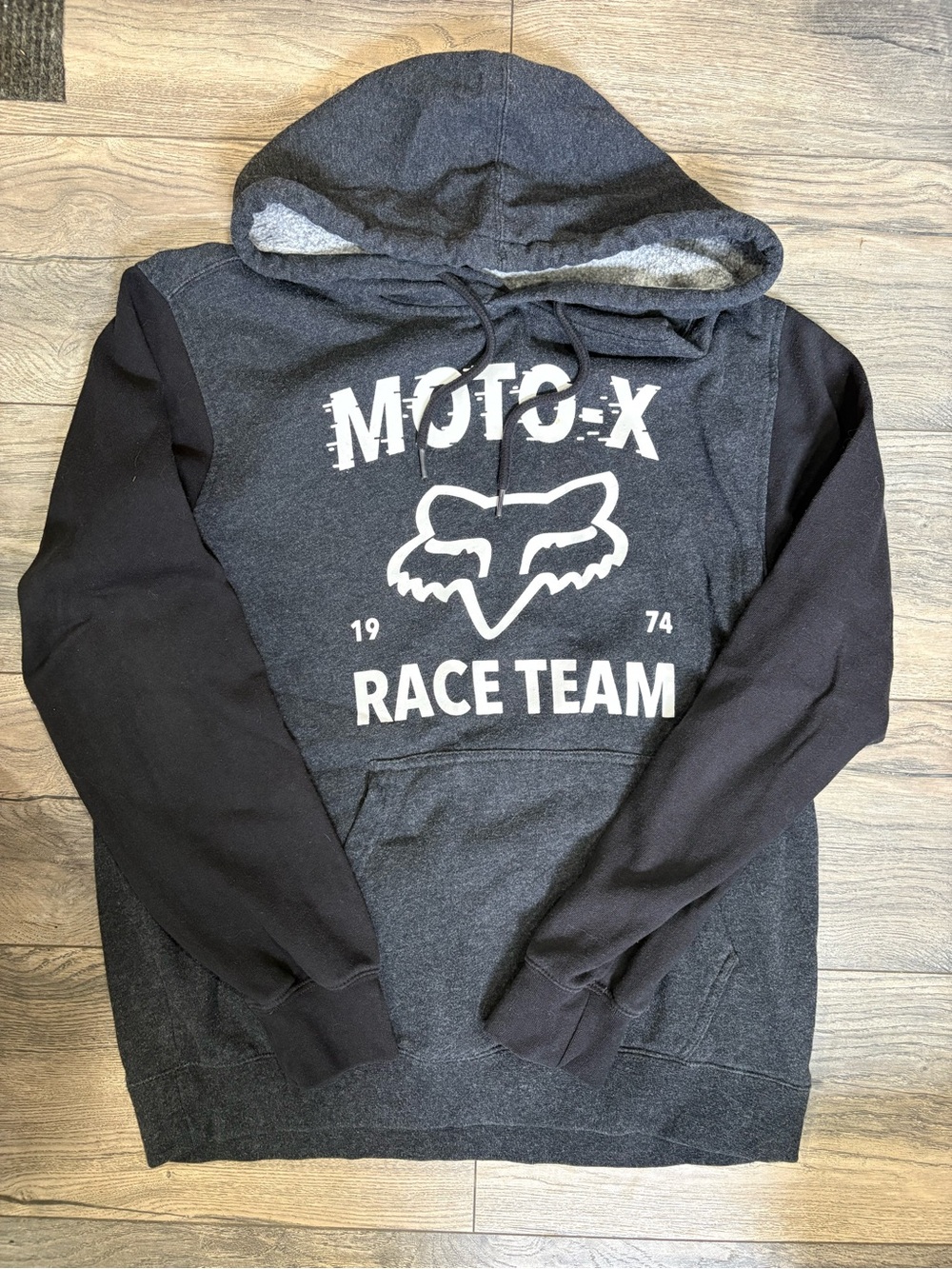 Fox Moto-X Race Team Hoodie - Charcoal & Black
